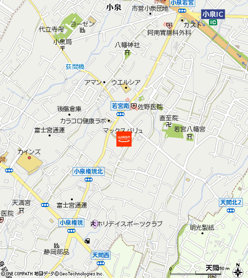 マックスバリュ富士宮若宮店付近の地図